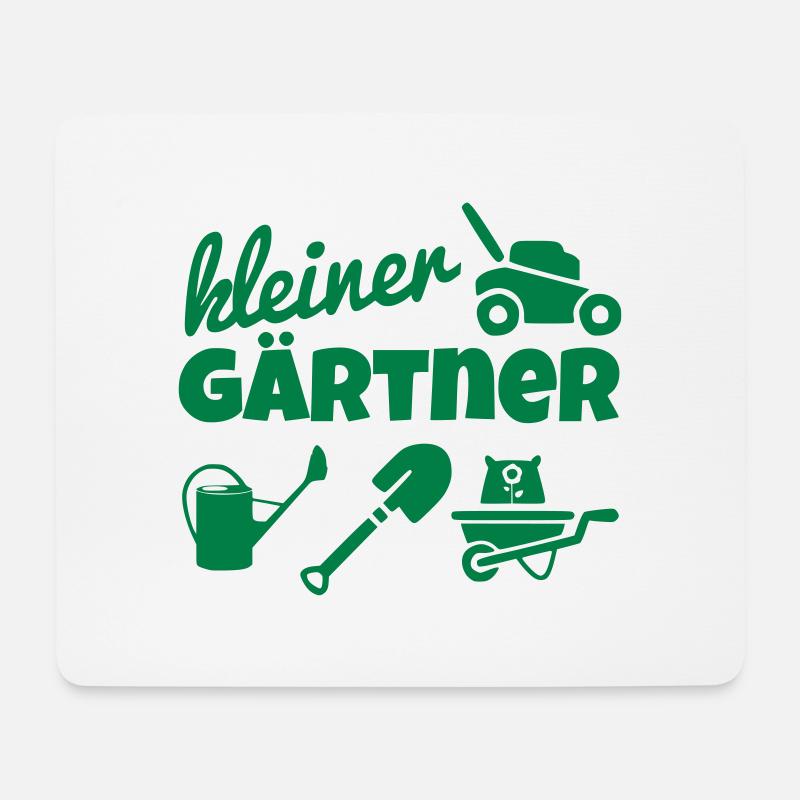 Kleiner Gärtner - Mousepad (Querformat) - Weiß