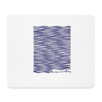 the sea is calling - la mer appelle - Tapis de souris (format paysage) - blanc - Devant
