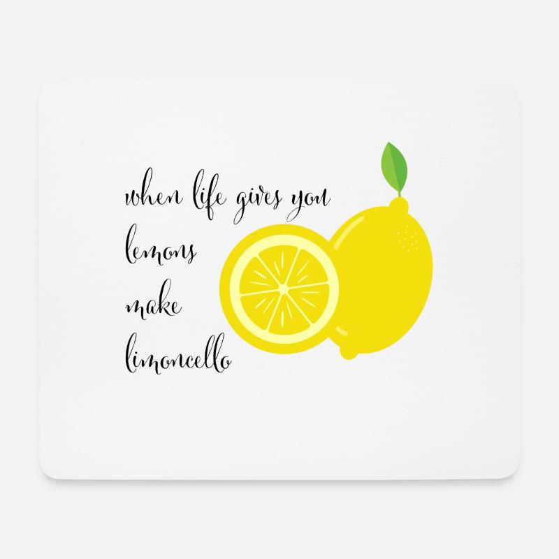 Spruch Limocello schwarz - Mousepad (Querformat) - Weiß