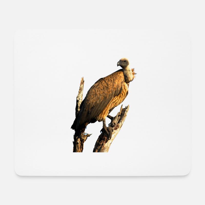 Geier - Mousepad (Querformat) - Weiß