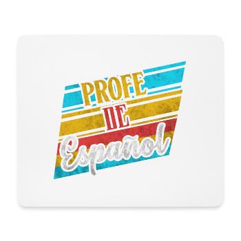 Profe De Espanol Spanisch Lehrer Geschenke Kostüm - Mousepad (Querformat) - Weiß - Vorne