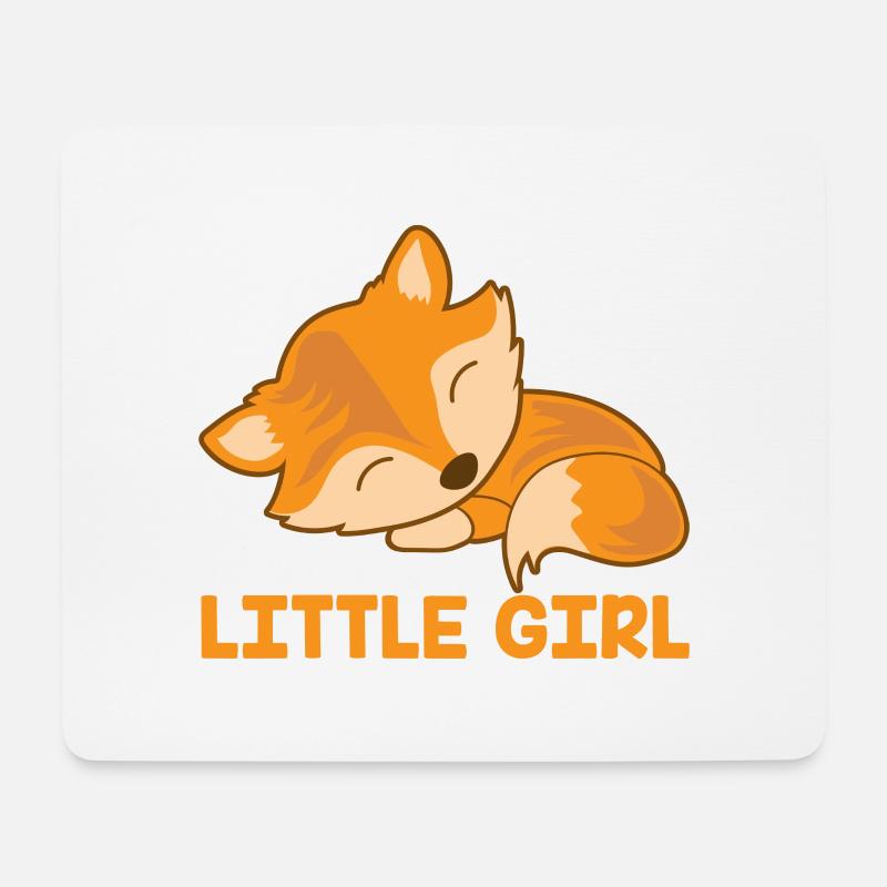 FUCHS MÄDCHEN by The Manzanita´s - Mousepad (Querformat) - Weiß