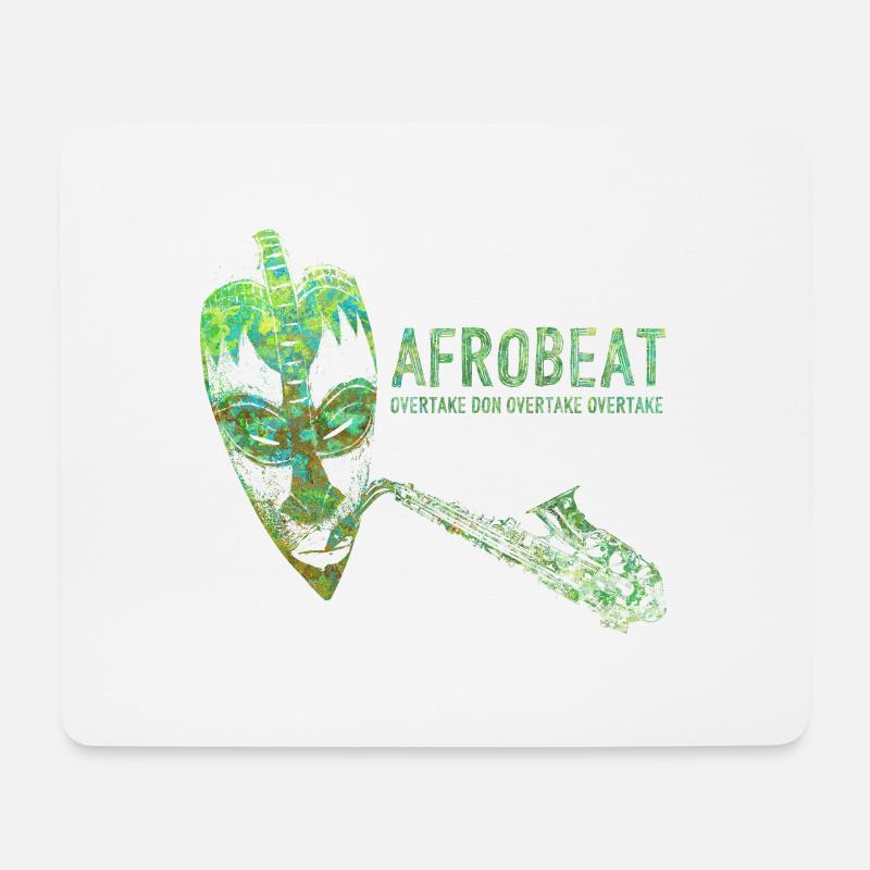 Afrobeat - Mouse Pad (horizontal) - white