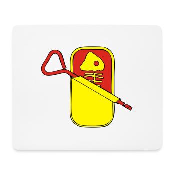 boîte de sardine - Tapis de souris (format paysage) - blanc - Devant