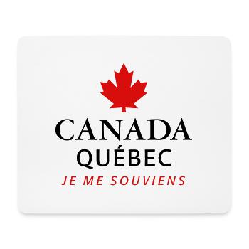 Kanada Quebec Maple Leaf Ahornblatt I love Canada - Mouse Pad (horizontal) - white - Front