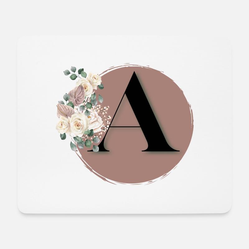 Buchstabe A - Mousepad (Querformat) - Weiß