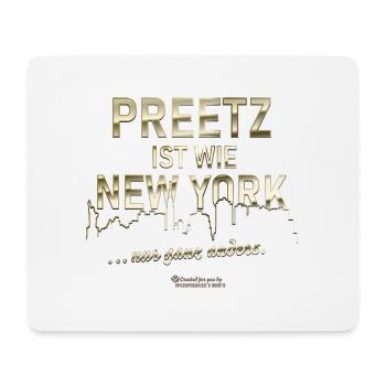 Preetz ist wie New York - Mousepad (Querformat) - Weiß - Vorne