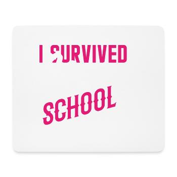 Ich habe die Krankenpflegeschule überlebt - Mousepad (Querformat) - Weiß - Vorne