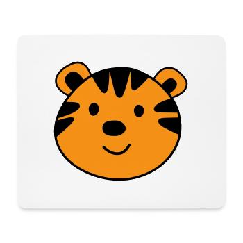 Cute tiger - Mouse Pad (horizontal) - white - Front