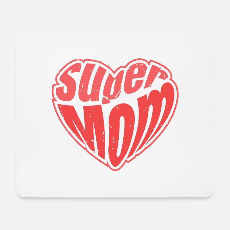 Supermom Mama Muttertag Hero - Mousepad (Querformat) - Weiß