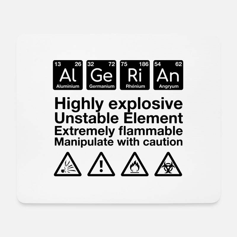 Algerian Chimestry - Mouse Pad (horizontal) - white