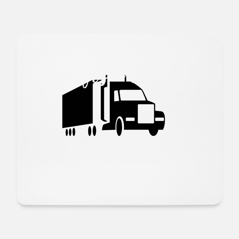 Profesioneller LKW Fahrer Geschenkidee - Mousepad (Querformat) - Weiß