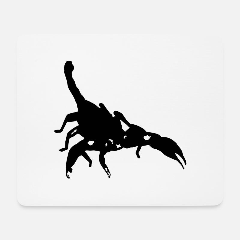 Skorpion Skorpion giftig Stachel Spinnentier Tier - Mousepad (Querformat) - Weiß