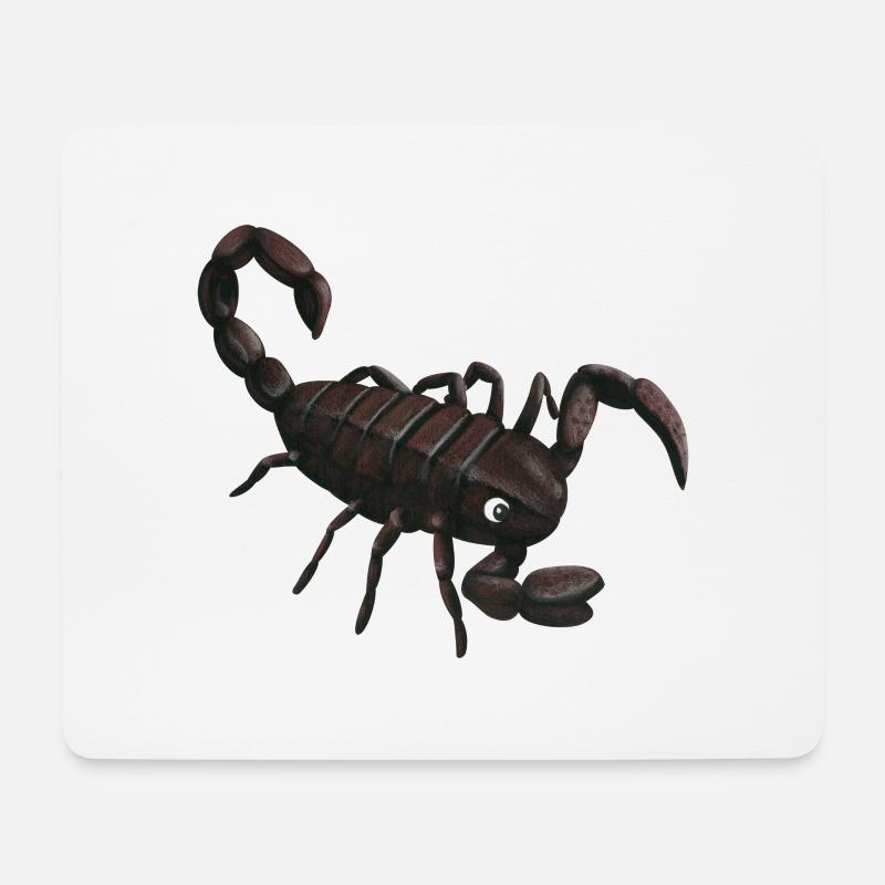 kleiner Skorpion - Mousepad (Querformat) - Weiß