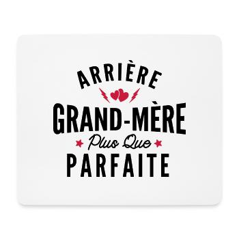 arrière grand-mère parfaite / humour mamie - Tapis de souris (format paysage) - blanc - Devant