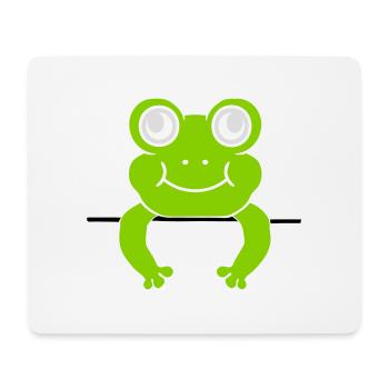 Frog Wall Shield Comic - Mouse Pad (horizontal) - white - Front