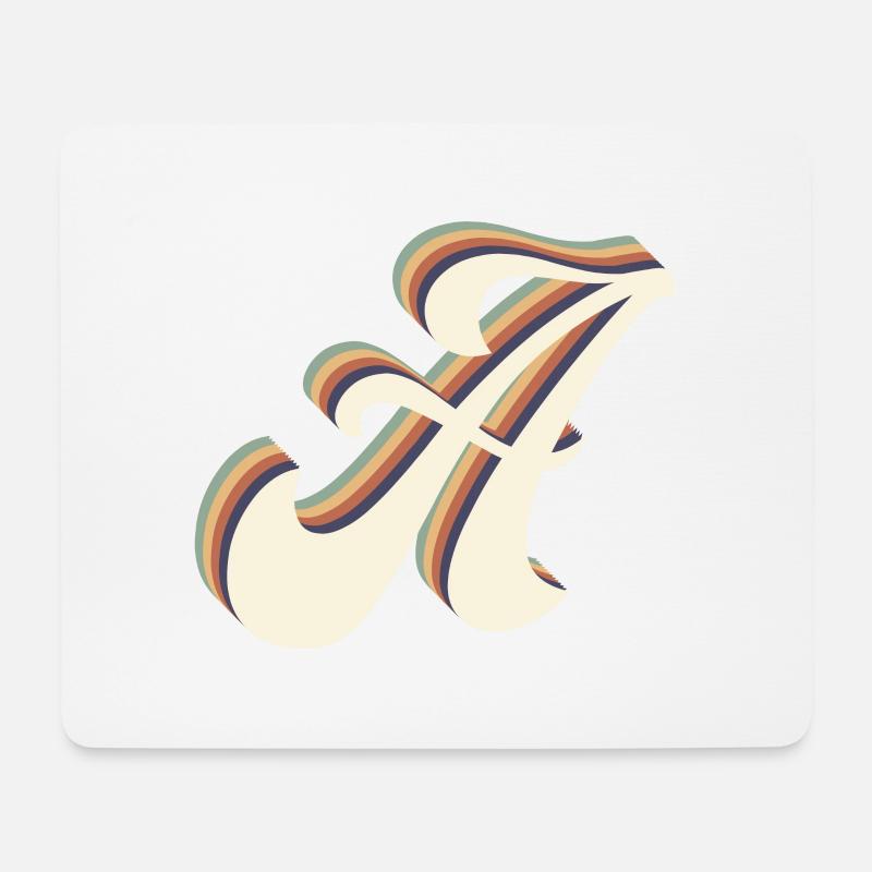 Buchstabe A - Mousepad (Querformat) - Weiß