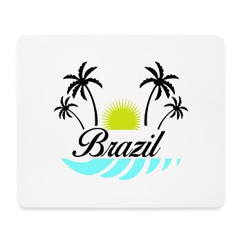 Brésil - Tapis de souris (format paysage) - blanc - Devant