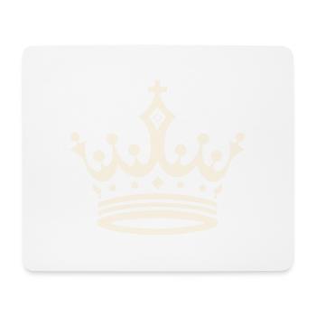 Couronne d’élégance - Tapis de souris (format paysage) - blanc - Devant