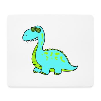 dino cool - Mousepad (Querformat) - Weiß - Vorne