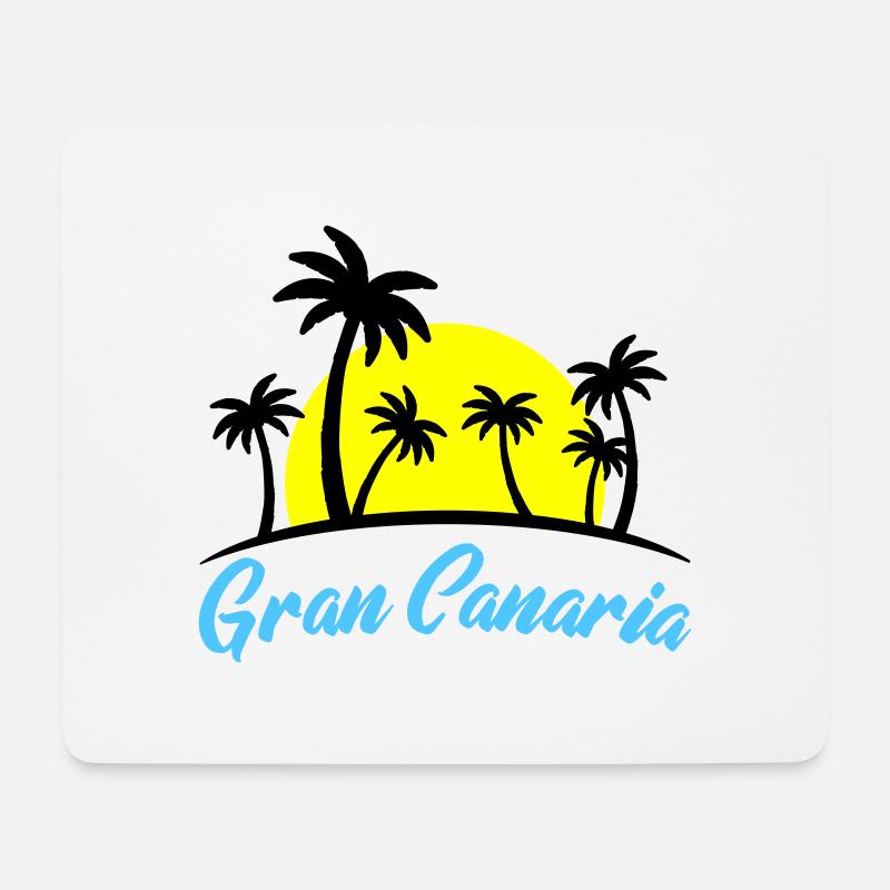 gran canaria - Mousepad (Querformat) - Weiß