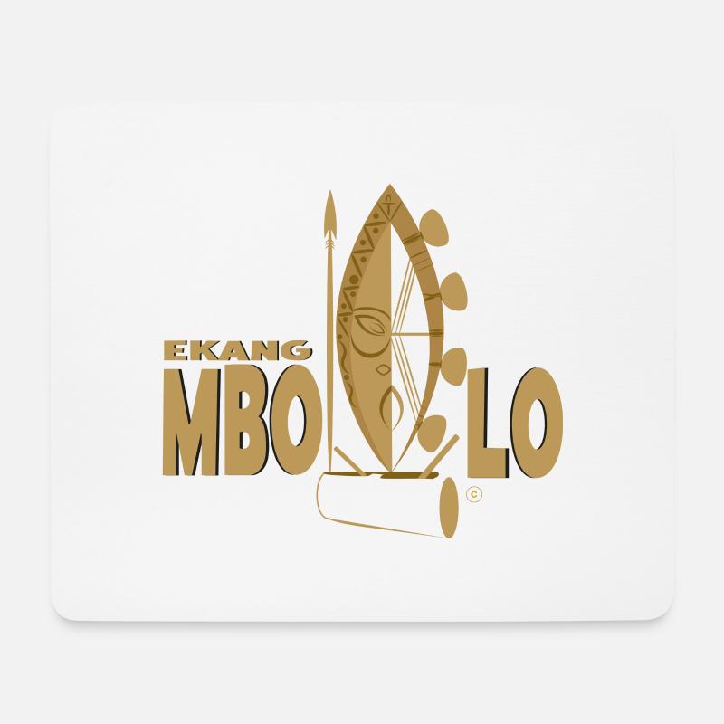 EKANG MBOLO GOLD - Mousepad (Querformat) - Weiß