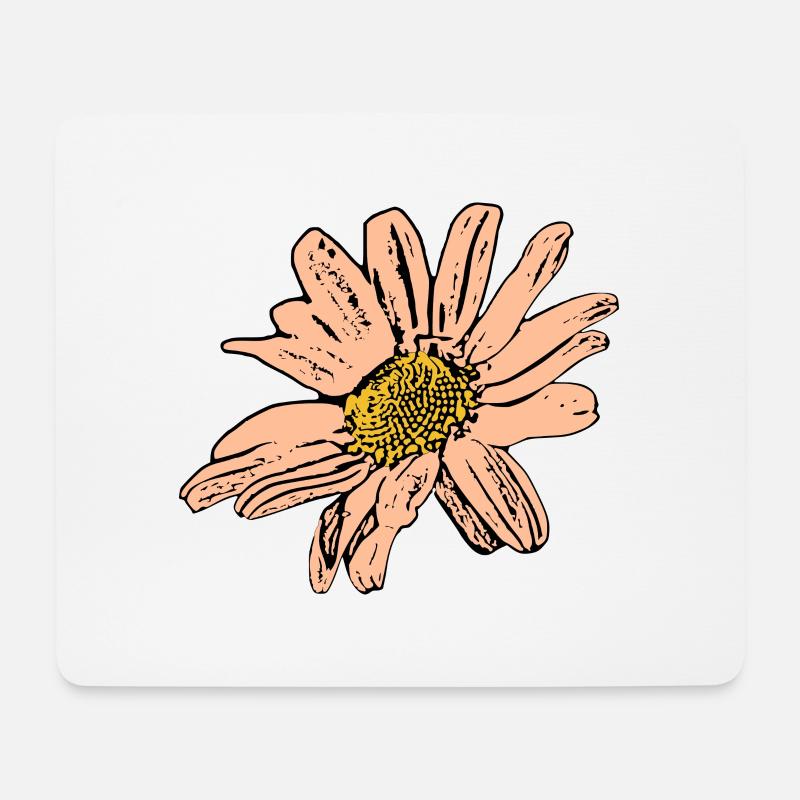 Blume pastell Blume Blumen pastell Blumen - Mousepad (Querformat) - Weiß