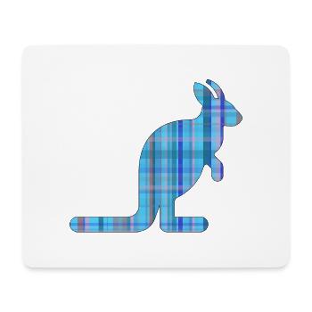 Känguru - Mousepad (Querformat) - Weiß - Vorne