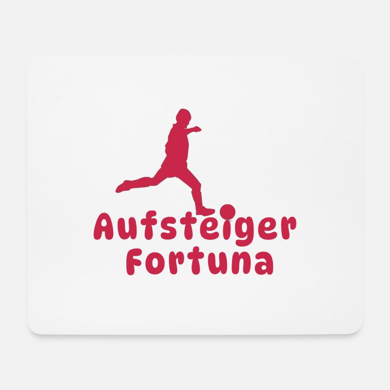 Aufsteiger,fortuna,Düsseldorf,fussball - Mousepad (Querformat) - Weiß