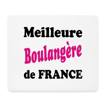 Meilleure boulangère de france - Tapis de souris (format paysage) - blanc - Devant