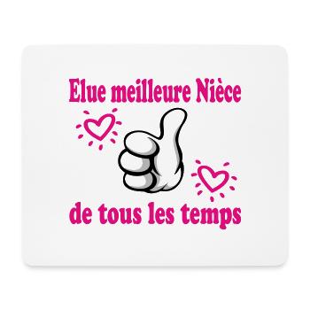 Voted best niece OF ALL TIME - Mouse Pad (horizontal) - white - Front