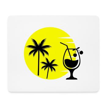 cocktail sunset - Mouse Pad (horizontal) - white - Front