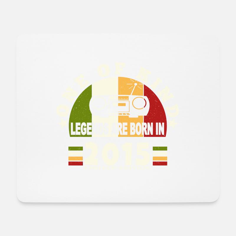 2015 Geburt der Legende 2015 geboren im Jahr 2015 Jubiläen - Mousepad (Querformat) - Weiß