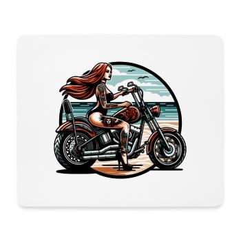 Motorrad Motorcycle.motocross dirtbike - Mousepad (Querformat) - Weiß - Vorne