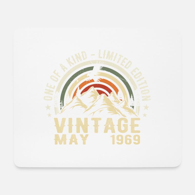 Legenden geboren im Mai 1969 Geburtstag Mai 1969 - Mousepad (Querformat) - Weiß