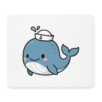 Baby Whale - Mouse Pad (horizontal) - white - Front