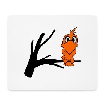 vogel2 - Mousepad (Querformat) - Weiß - Vorne