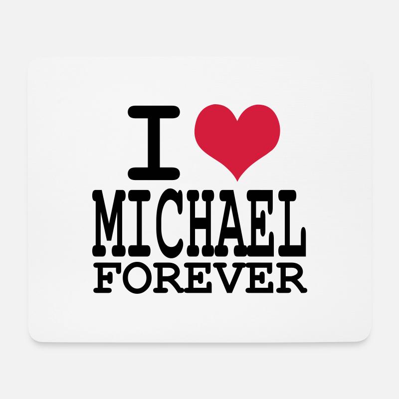 i love michael for ever - Mousepad (Querformat) - Weiß