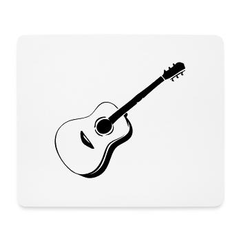 Gitarre - Mousepad (Querformat) - Weiß - Vorne