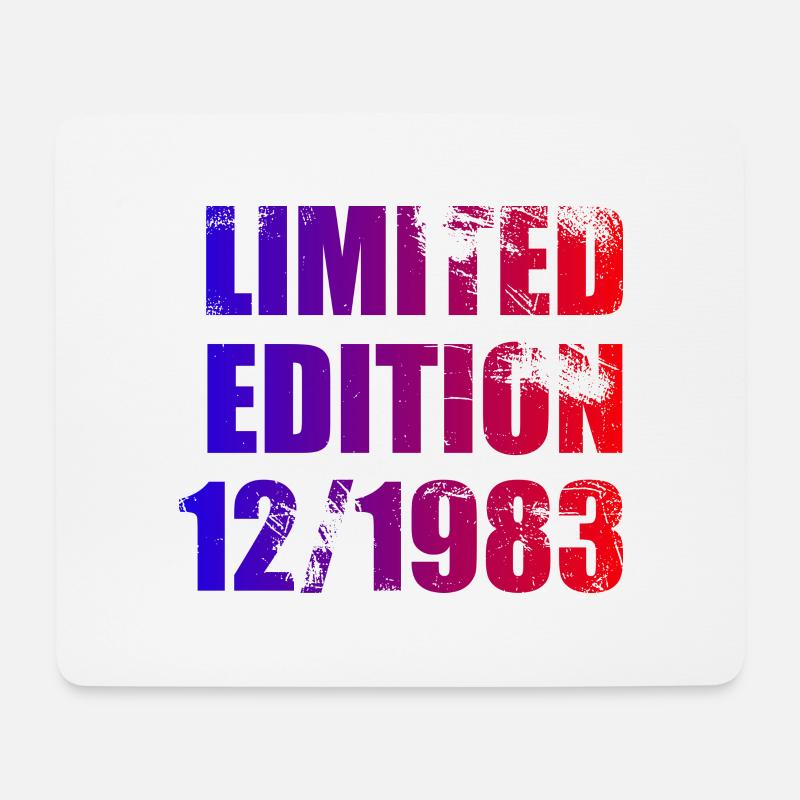 40. Geburtstag Limited Edition 12/1983 - Mousepad (Querformat) - Weiß