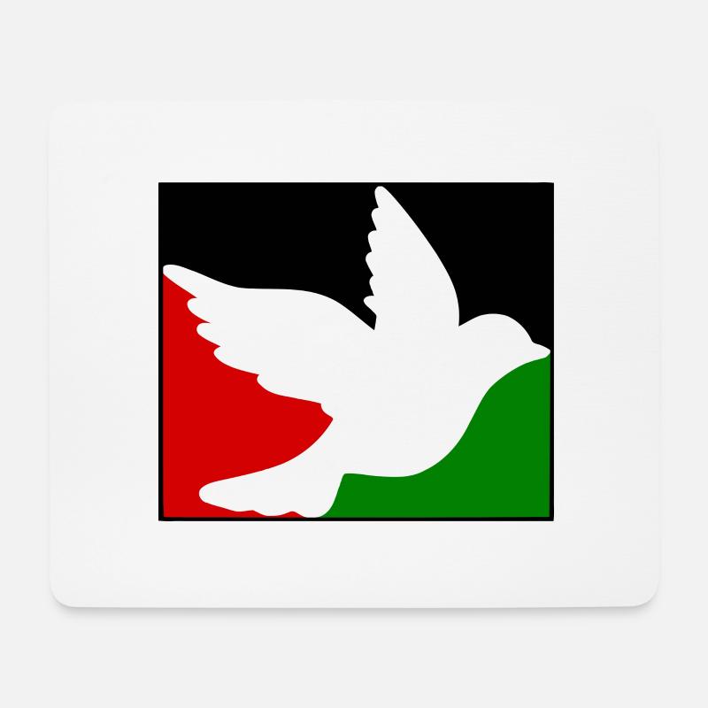 Free palestine Friedenstaube - Mousepad (Querformat) - Weiß