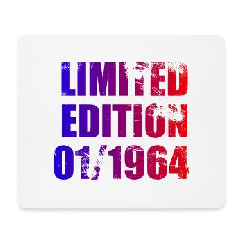 60th Birthday Limited Edition 01/1964 - Mouse Pad (horizontal) - white - Front