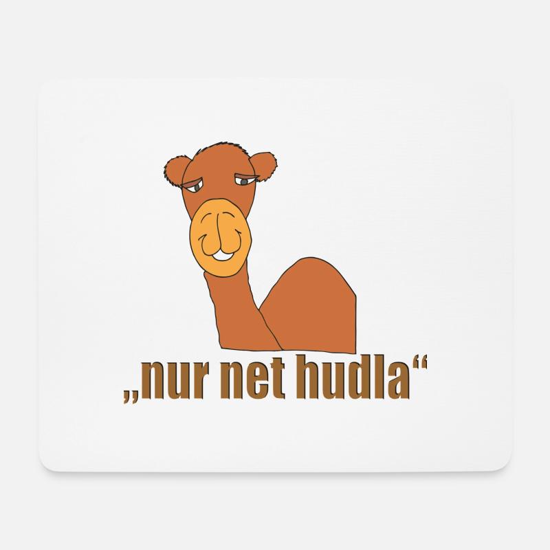 kamel schwäbisch - Mousepad (Querformat) - Weiß