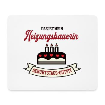 Geburtstag Heizungsbauerin Heizungsbauer Handwerk - Mousepad (Querformat) - Weiß - Vorne