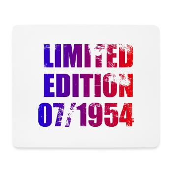 70th Birthday Limited Edition 07/1954 - Mouse Pad (horizontal) - white - Front
