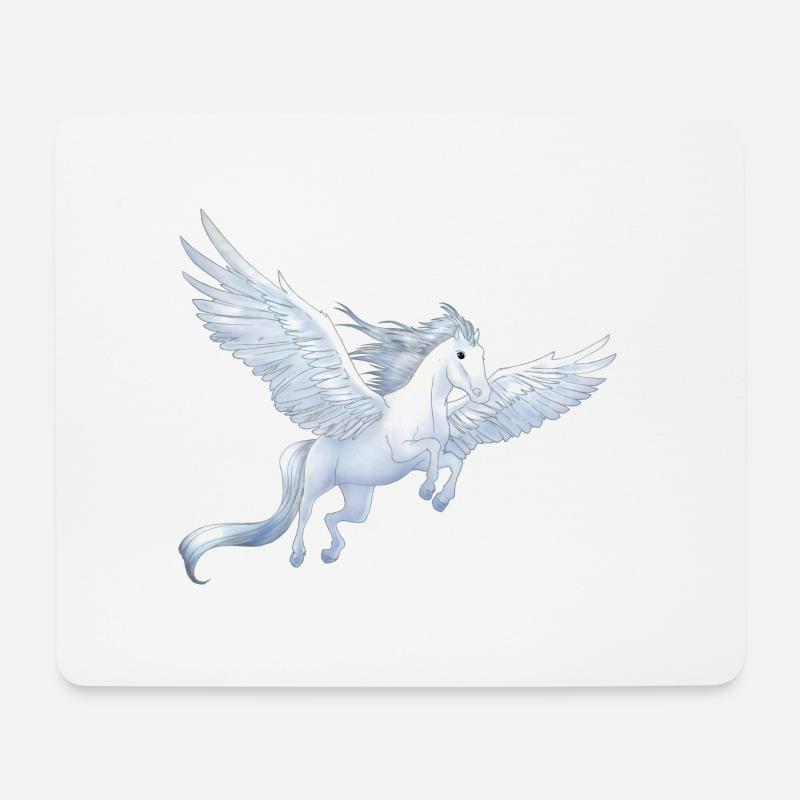 Pegasus 8 - Mousepad (Querformat) - Weiß