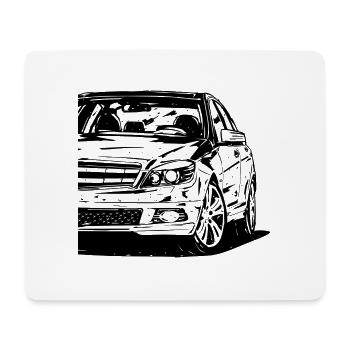 W204 - Mouse Pad (horizontal) - white - Front