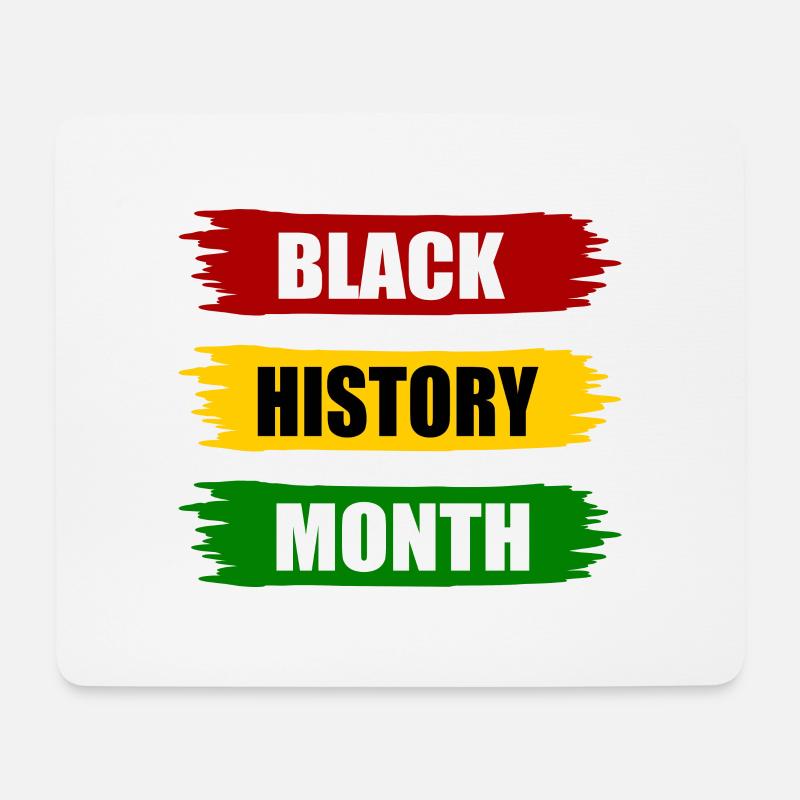 Black history month - Mousepad (Querformat) - Weiß