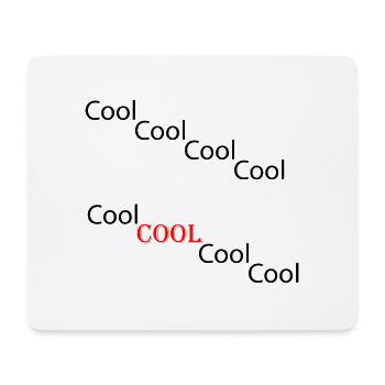 Cool Nr. 1 - Mousepad (Querformat) - Weiß - Vorne