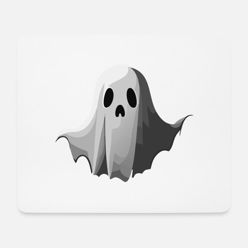 Spukendes Gesicht: Unser geisterhaftes Design - Mousepad (Querformat) - Weiß